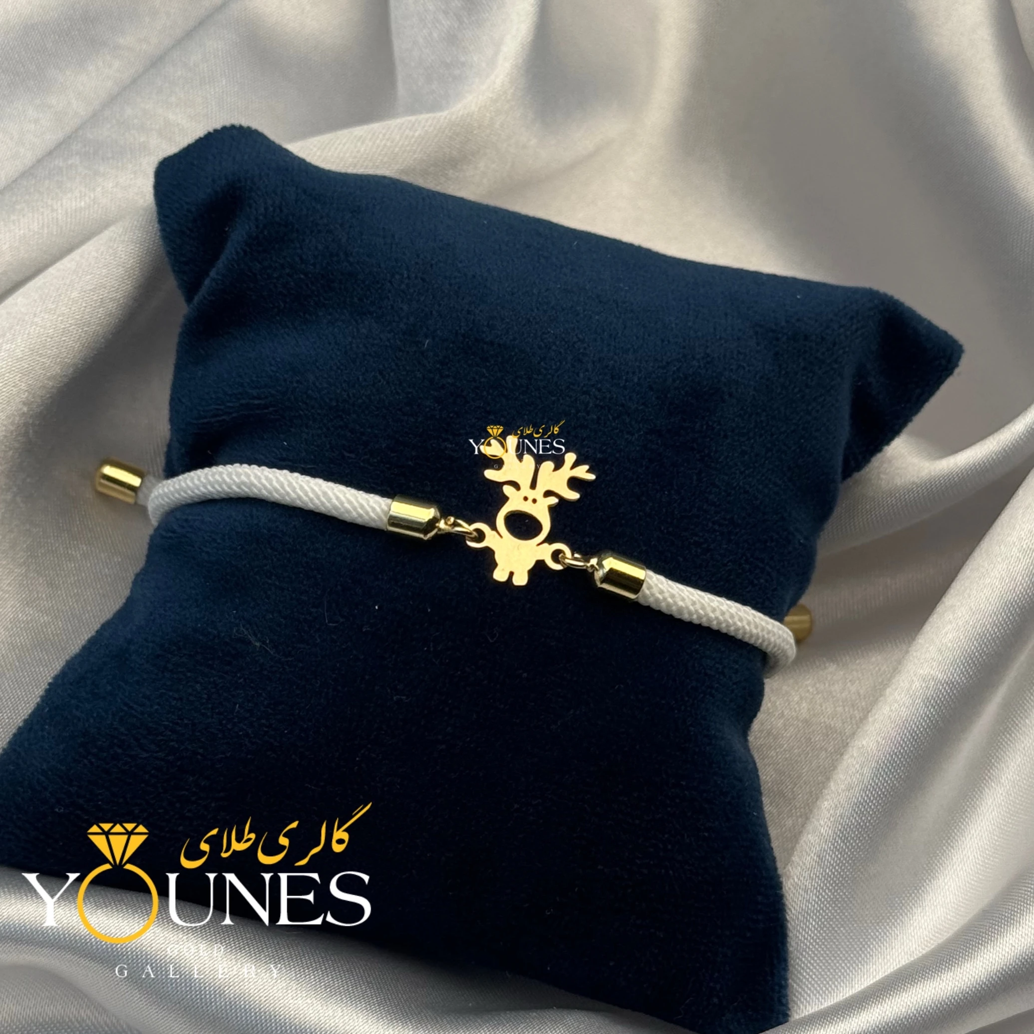 دستبند گوزن طلا لیزری